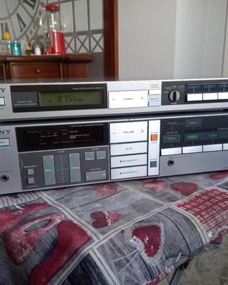 amplificatore e radio sony
