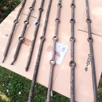 7 ferri battuti a mano x inferriate e.o arredi 