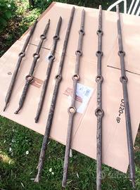 7 ferri battuti a mano x inferriate e.o arredi 