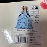 vestito duchessa di castiglia tg s 10/11 anni