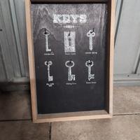 bacheca appendichiavi in legno
