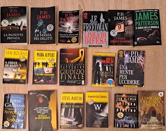  libri thriller, gialli e romanzi 1,5€