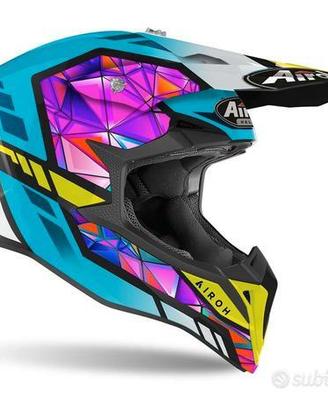 CASCO Airoh Cross Enduro WRAAP Diamond Lucido