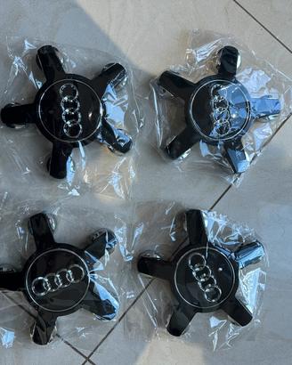 Coprimozzo Audi neri nuovi set da 4