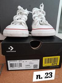 converse All Star n. 23 bianche 