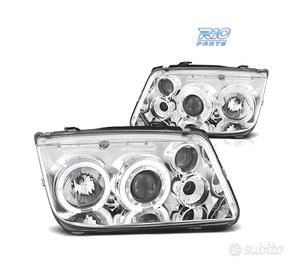 FARI PER VOLKSWAGEN VW BORA 98-05 ANGEL EYES CROMA