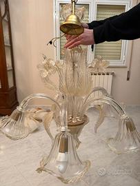 Lampadario in vetro di Murano