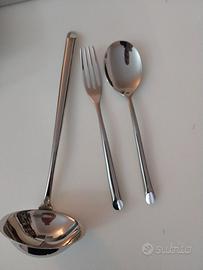 Lagostina mestolo e posate servizio Wave (3 pezzi)