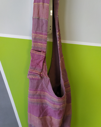 Borsa a tracolla in tessuto