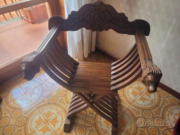 sedia pieghevole vintage
