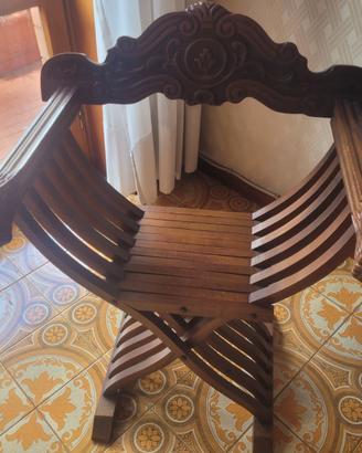 sedia pieghevole vintage