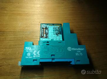 Relè Finder 40.52 + zoccolo 95.75 24V Dc