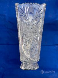 Vaso cristallo molato Boemia