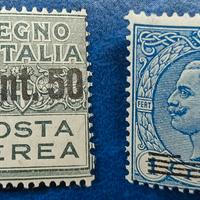 REGNO 1927 Posta aerea tipo Leoni sovrastampati