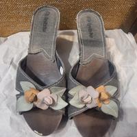 sandali con tacco inblu