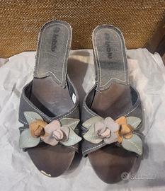 sandali con tacco inblu