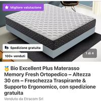 Materasso memory fresh ortopedico NUOVO