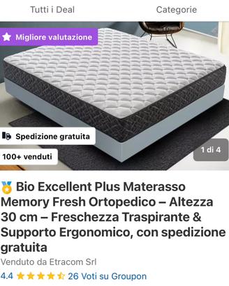 Materasso memory fresh ortopedico NUOVO