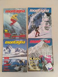 Rivista della Montagna anni 80- 90. 4 numeri