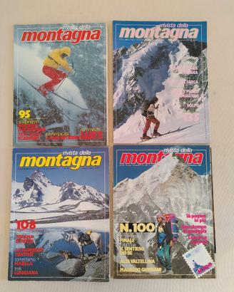 Rivista della Montagna anni 80- 90. 4 numeri