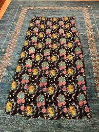 Sciarpa Camerucci nera fantasia floreale