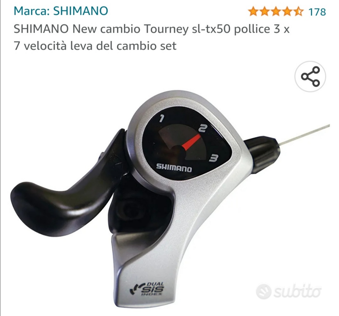 Leve cambio Shimano 3x7 velocit nuovo Biciclette In vendita a