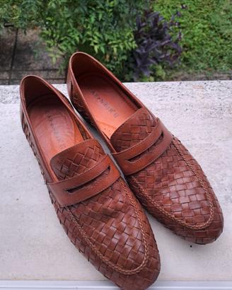 Scarpe CAFê NOIR cuoio intrecciato