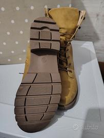 Anfibi/stivaletti donna color cuoio