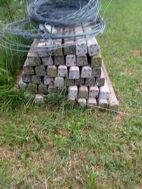 Pali in cemento 8 x 8 cm lunghi 3 mt