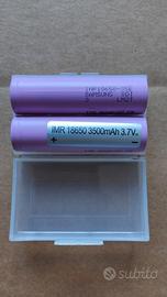 2 Batterie Samsung 18x65mm 3500mAh 3.7V Li-Ion