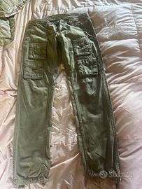Lotto 2 pantaloni donna tg 42 ITA: cargo + bianchi