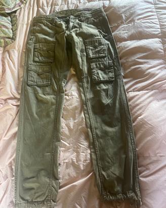 Lotto 2 pantaloni donna tg 42 ITA: cargo + bianchi