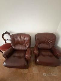 Poltrone in pelle