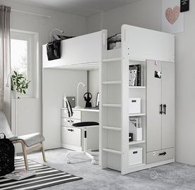 Letto soppalco SMÅSTAD IKEA