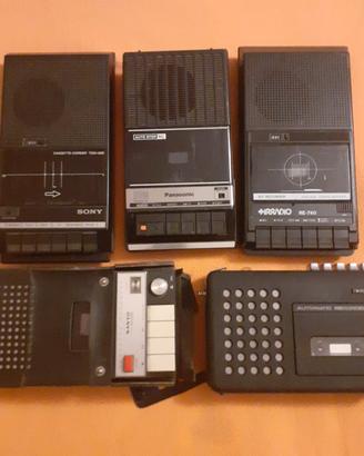 Registratori Marche varie vintage