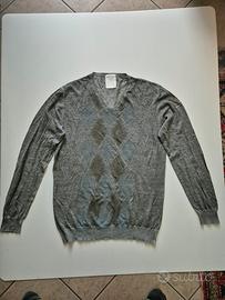 Maglione Peuterey grigio scollo V Aiguille Noire 