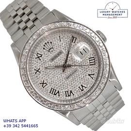 Rolex Datejust 16200 Full pavè diamonds dial 1996