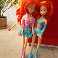 Lotto bambole winx giochi preziosi bloom spring