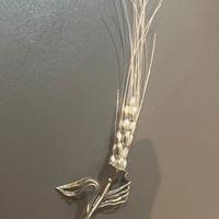 N1222 spiga di grano in argento 800
