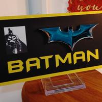 Targa legno Batman (20x10cm)