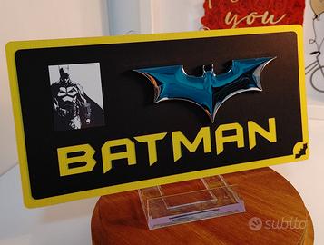 Targa legno Batman (20x10cm)