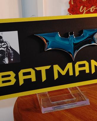 Targa legno Batman (20x10cm)