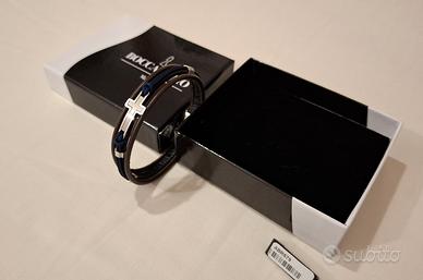 Braccialetto BOCCADAMO con crocifisso in acciaio