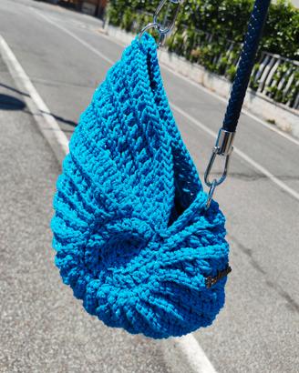 borsa uncinetto conchiglia