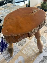 Sgabello in legno