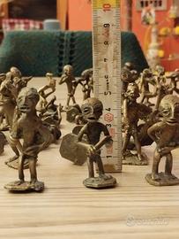 statuine Africane in ottone