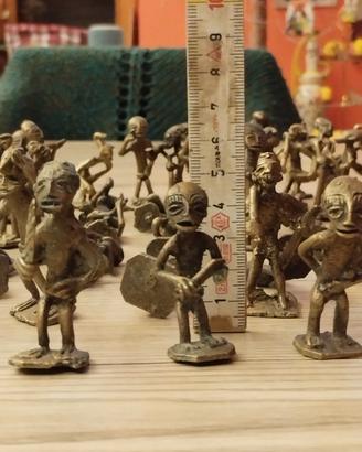 statuine Africane in ottone