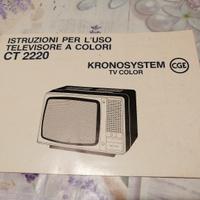 Istruzioni uso televisore CT 2220 Kronosystem 