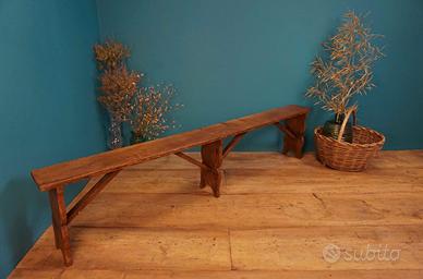 PANCA RUSTICA IN ABETE DA TAVERNA LOCANDA ENOTECA