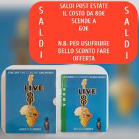 DVD LIVE 8  ORIGINALI INTERN.LE+ROMA+LIBRO  UFF.